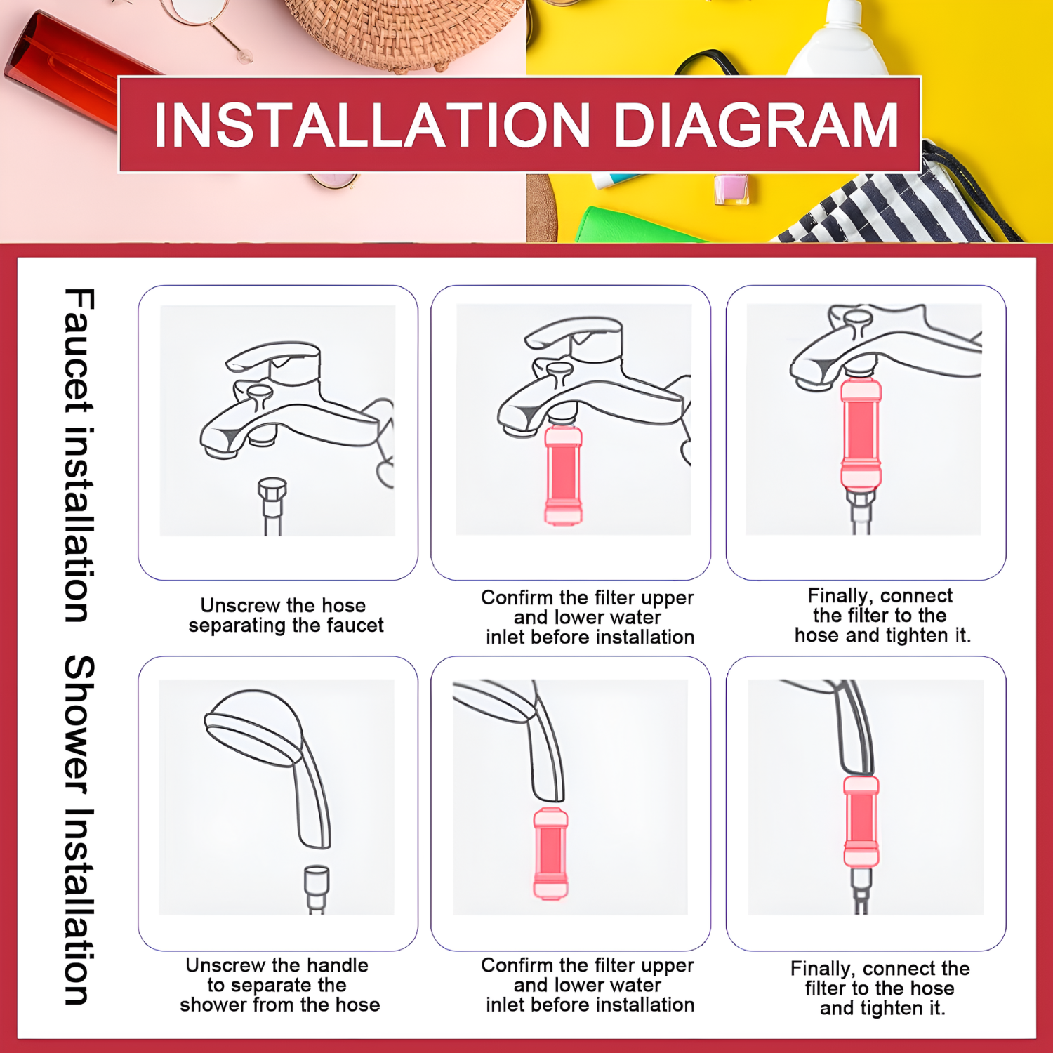 H201 Bathroom Shower Head Filter with Fragrance