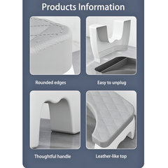 Bathroom Toilet Stool, 35° Ergonomic Toilet Footstool