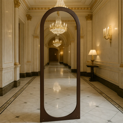 Vertical Standing Mirror with Wooden Frame 40 x 155 cm