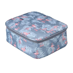 Women's Travel Cosmetics and Makeup Organizer Zipper Bag with Partitions Pattern 01