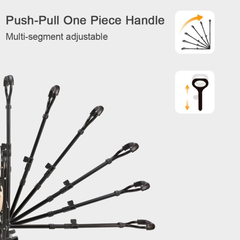 150Kg Capacity Heavy Duty Folding Collapsible Wagon Trolley Cart for Picnic and Outdoor Camping