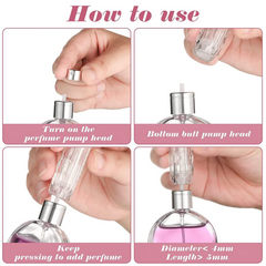 Diamond Shaped Mini Pocket Perfume Atomizer, 5ml Transparent Fragrance Refill Bottle