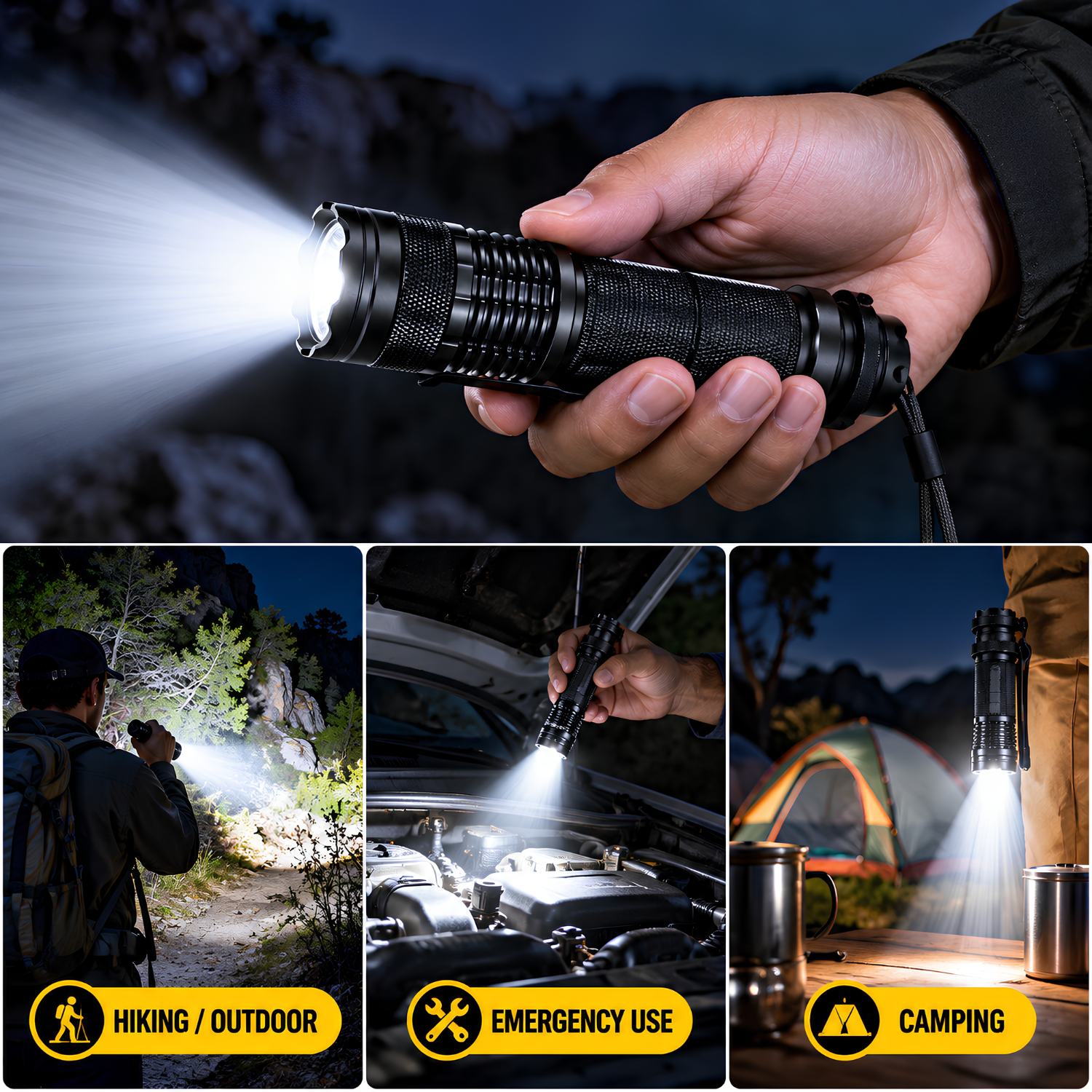 Tactical Waist Pouch with Survival Kit for Camping, Trekking and Outdoor