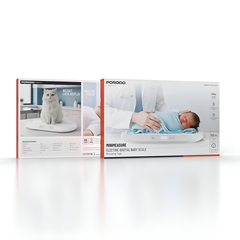 Porodo Minimeasure Electric Digital Baby Scale with Measuring Tape