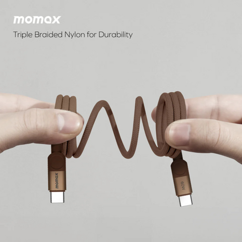 Momax 1-Charge GaN 30W Charger + 60W USB-C TO USB-C Magnetic Cable 1M