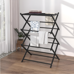 Foldable Multi Tier Clothes Drying Stand for Easy Everyday Laundry