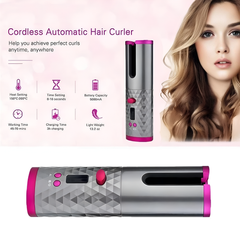 Cordless Automatic Hair Curler with Smart Display