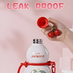 Diller 580ML Cherry Gourd Insulated Stainless Steel Water Bottle for Kids