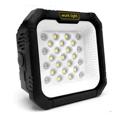 Solar Powered Work Light with Power Bank, Magnetic Base, IP66 Waterproof