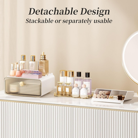 Detachable Cosmetics & Vanity Makeup Organizer with Drawer