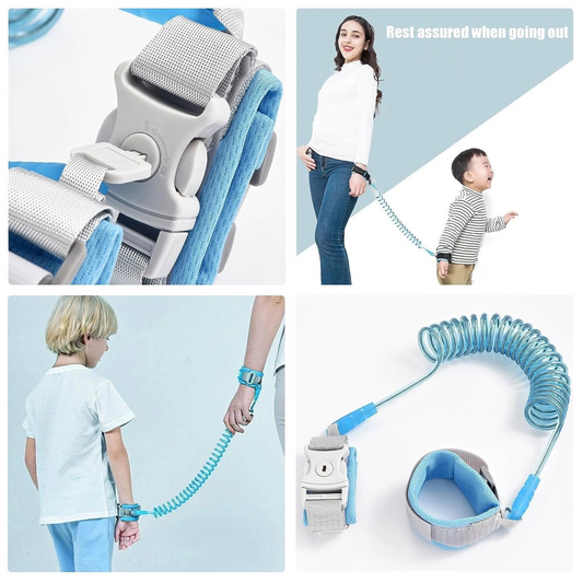 Kids Safety Leash - Anti-Lost Wrist Link for Baby, Child Walking Strap