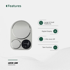 Green Lion Digital Dual Kitchen Scale