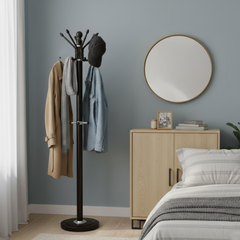 Standing Coat Hanger with Hanging Hooks