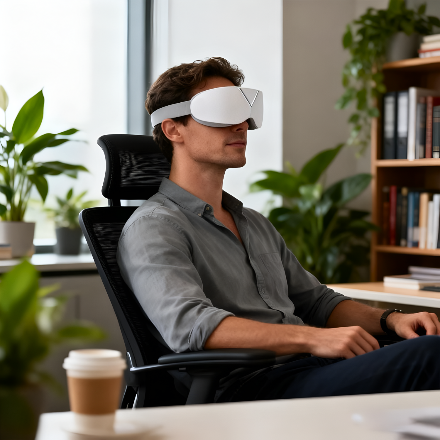 Smart Eye Massager Sleep Mask ,Rechargeable Eye Relaxation Device