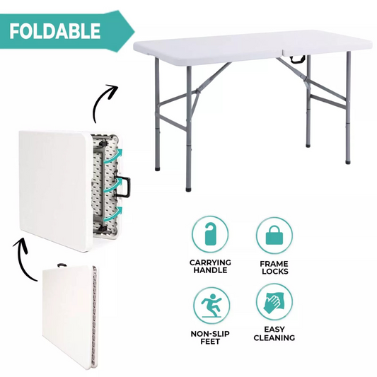 Height Adjustable Folding Outdoor Table (4 ft)