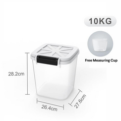Airtight Rice Storage Container, Grain Storage Box, Rice Bucket for Kitchen