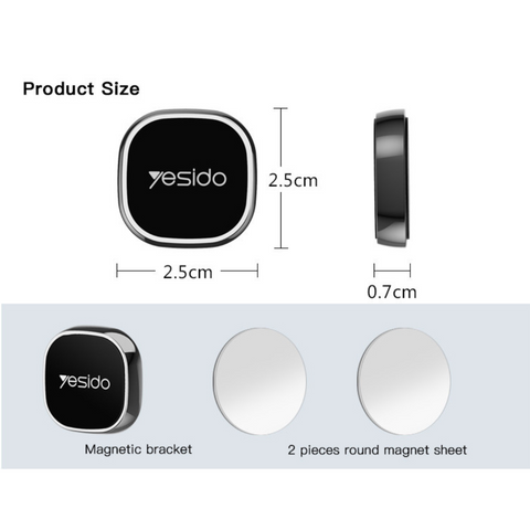 Magnetic Car Dash Super Mini Mobile Phone Holder - Yesido C81