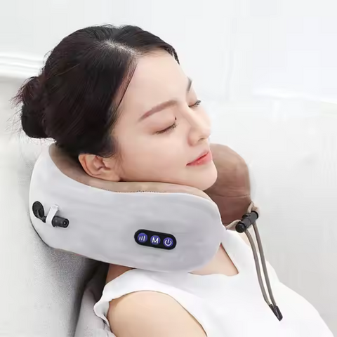 U Shaped Travel Neck Massage Pillow