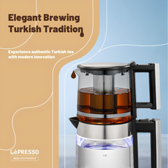 Lepresso 1.8L Turkish Tea Maker with Teapot