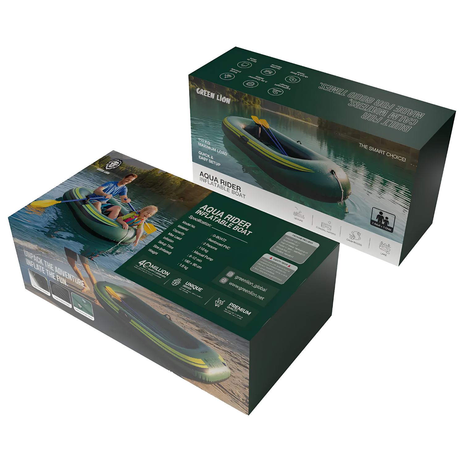 Green Lion Aqua Rider Inflatable Boat