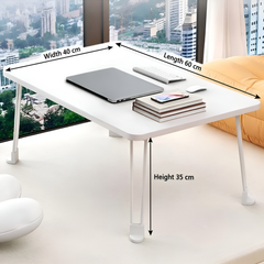 Simple Folding Laptop Table, Portable Study Desk for Bed, Sofa, Reading and Work