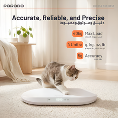 Porodo Minimeasure Electric Digital Baby Scale with Measuring Tape