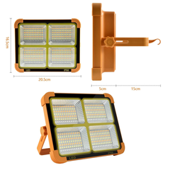 Portable Solar Charging LED Projection Camping Light with 5 Light Modes