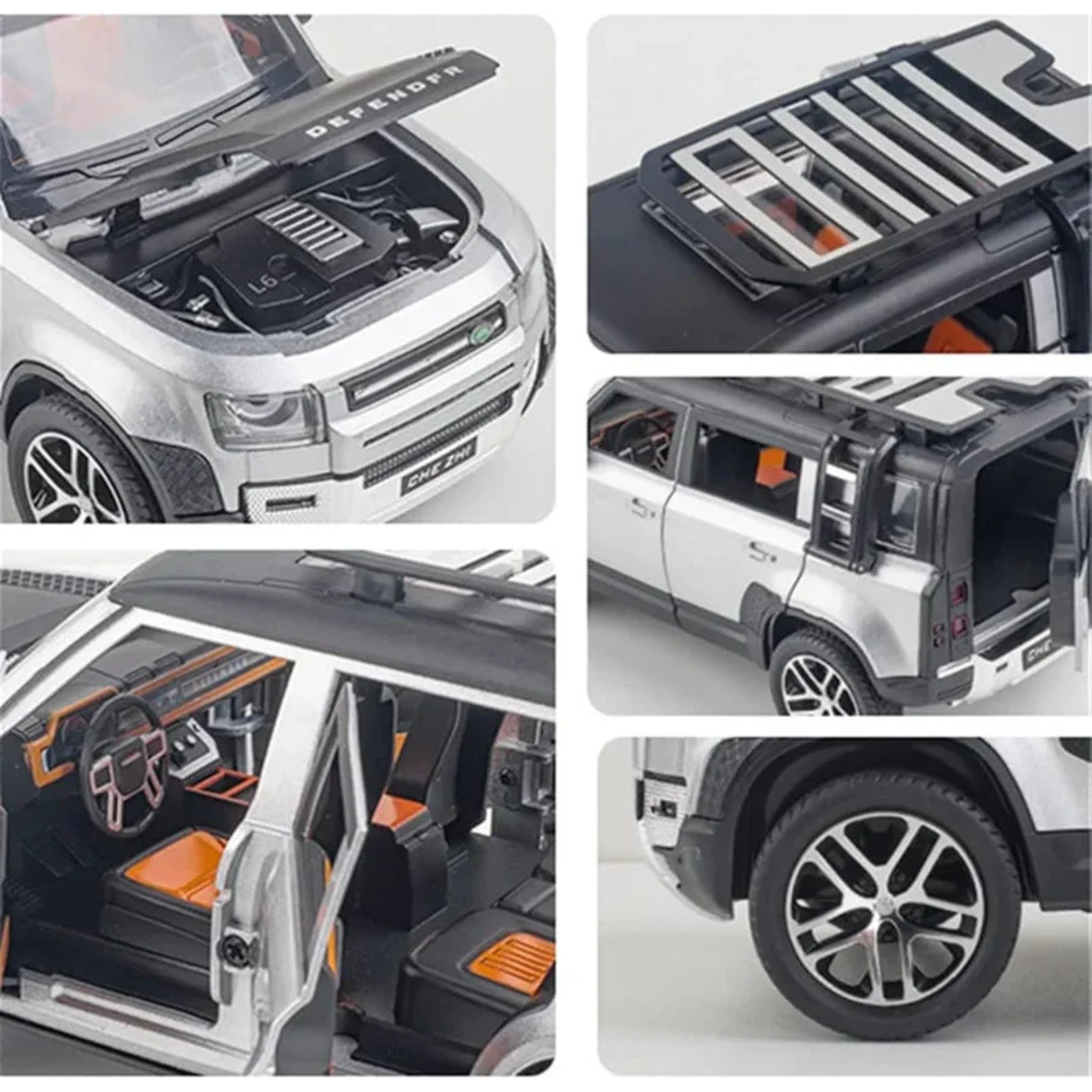 Defender Car Square Model Land Rover Defender 1:24 Scale Die Cast Model Car in Qatar – Qmax Qatar