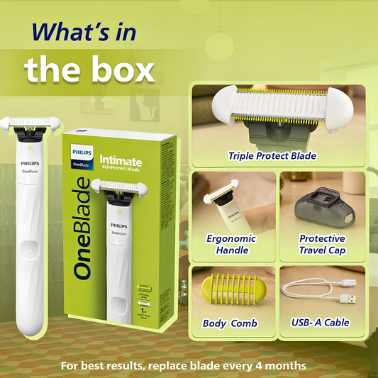 Philips OneBlade Intimate SkinProtect Trimmer QP1924/20