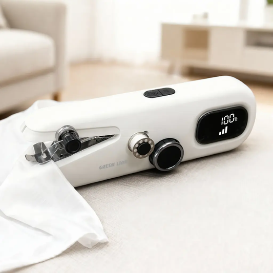 Green Lion Handheld Sewing and Stitching Machine with Complete Starter Kit