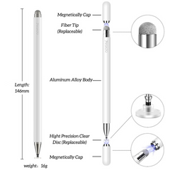Yesido ST02 2 IN 1 Capacitive Active Universal Smart Pressure Stylus Pen