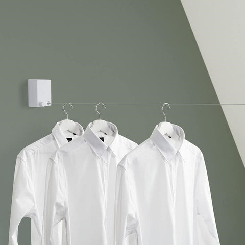 Retractable Metal Wire Indoor Clothes Drying Hanger