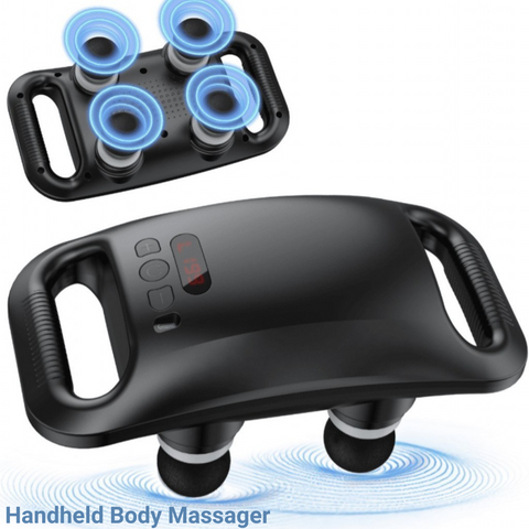 Handheld 4 Heads Back & Body Massager Machine