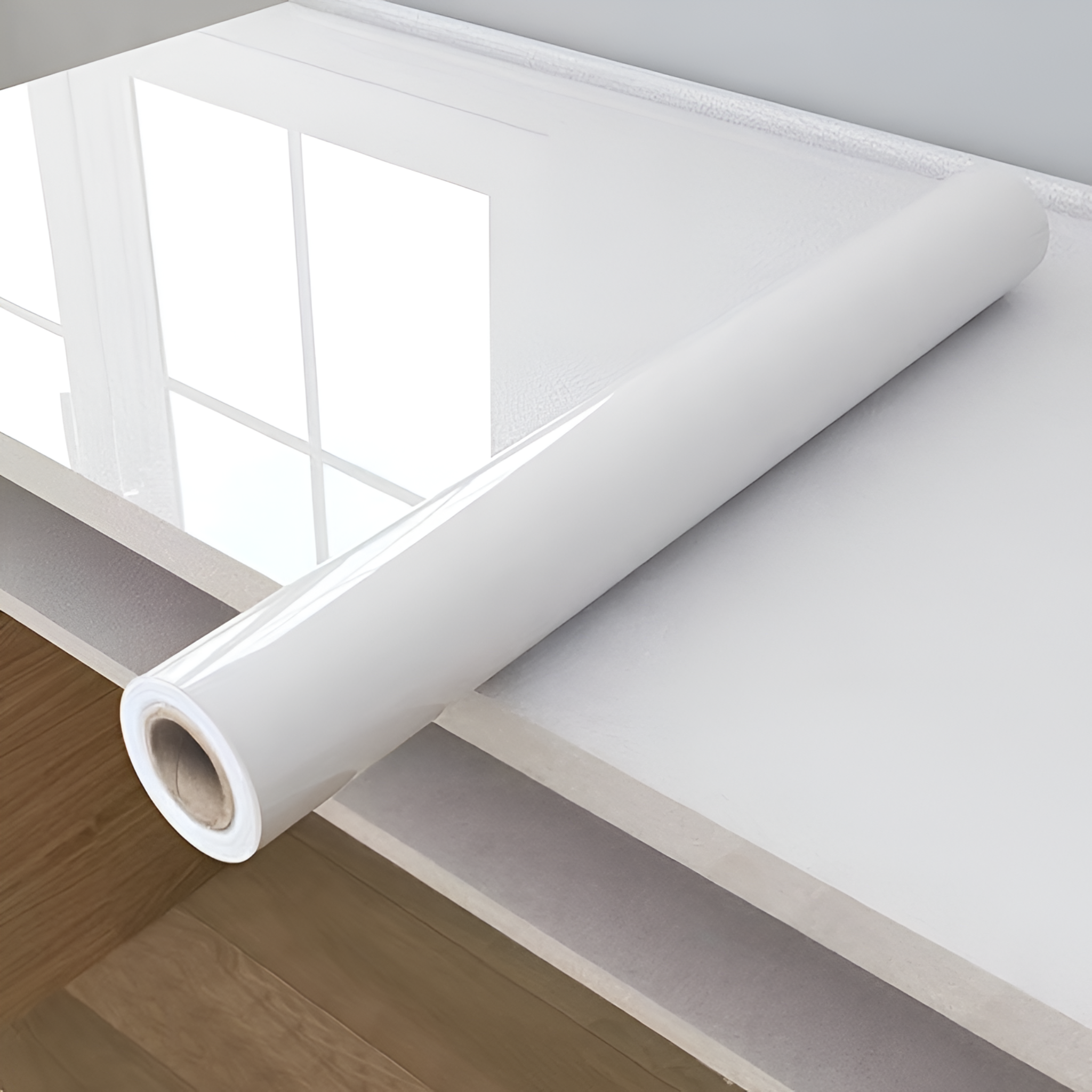 Self Adhesive Waterproof Plain White Wallpaper for Home Decor