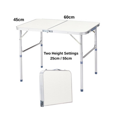 Mini Folding Aluminium Table for Outdoor, Picnic, Camping, Beach, Backyard