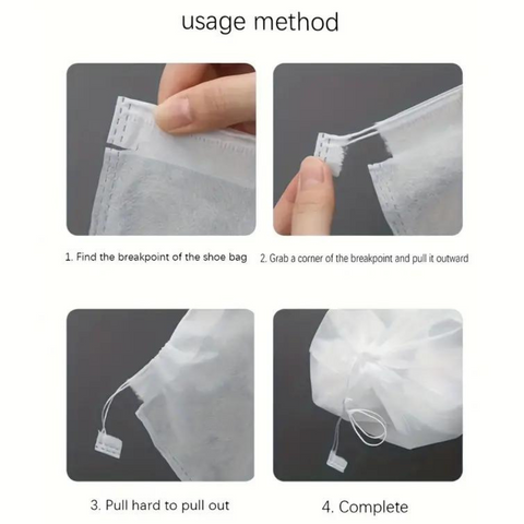 Portable Smell-free Travel Shoe Packing Bags, Dust-proof Shoes Organizer Bag (5pcs)
