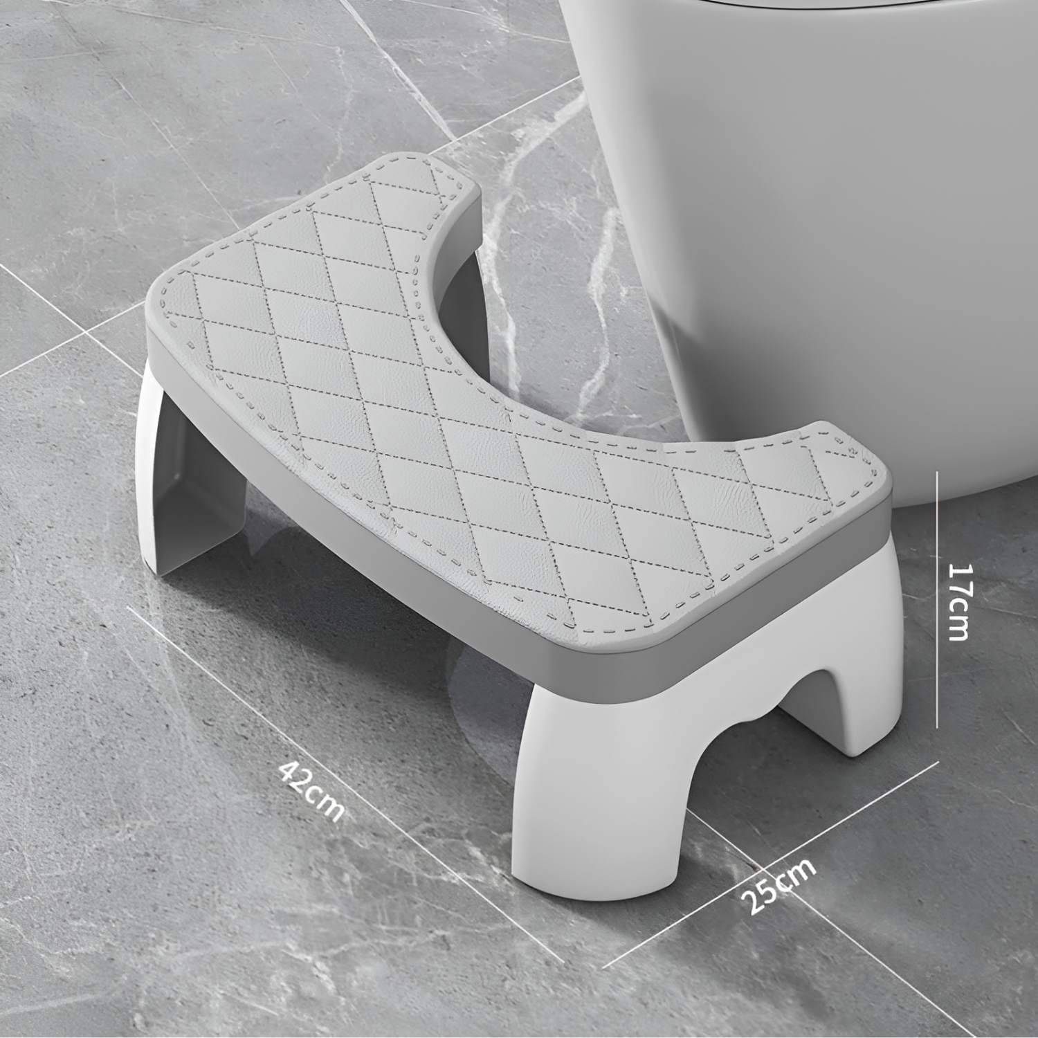 Bathroom Toilet Stool, 35° Ergonomic Toilet Footstool