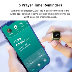 iQibla Zikr Ring - Smart Tasbih Tally Counter Ring