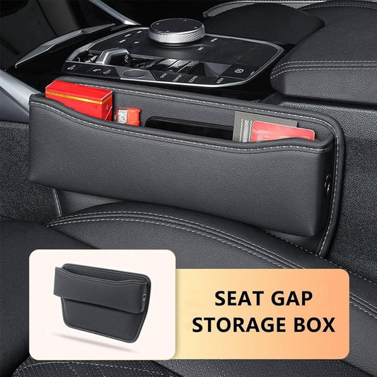 Car Seat Gap Useful Leather Storage Organizer Box