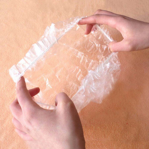 Disposable Plastic Head Hair Cover Shower Cap for Men and Women