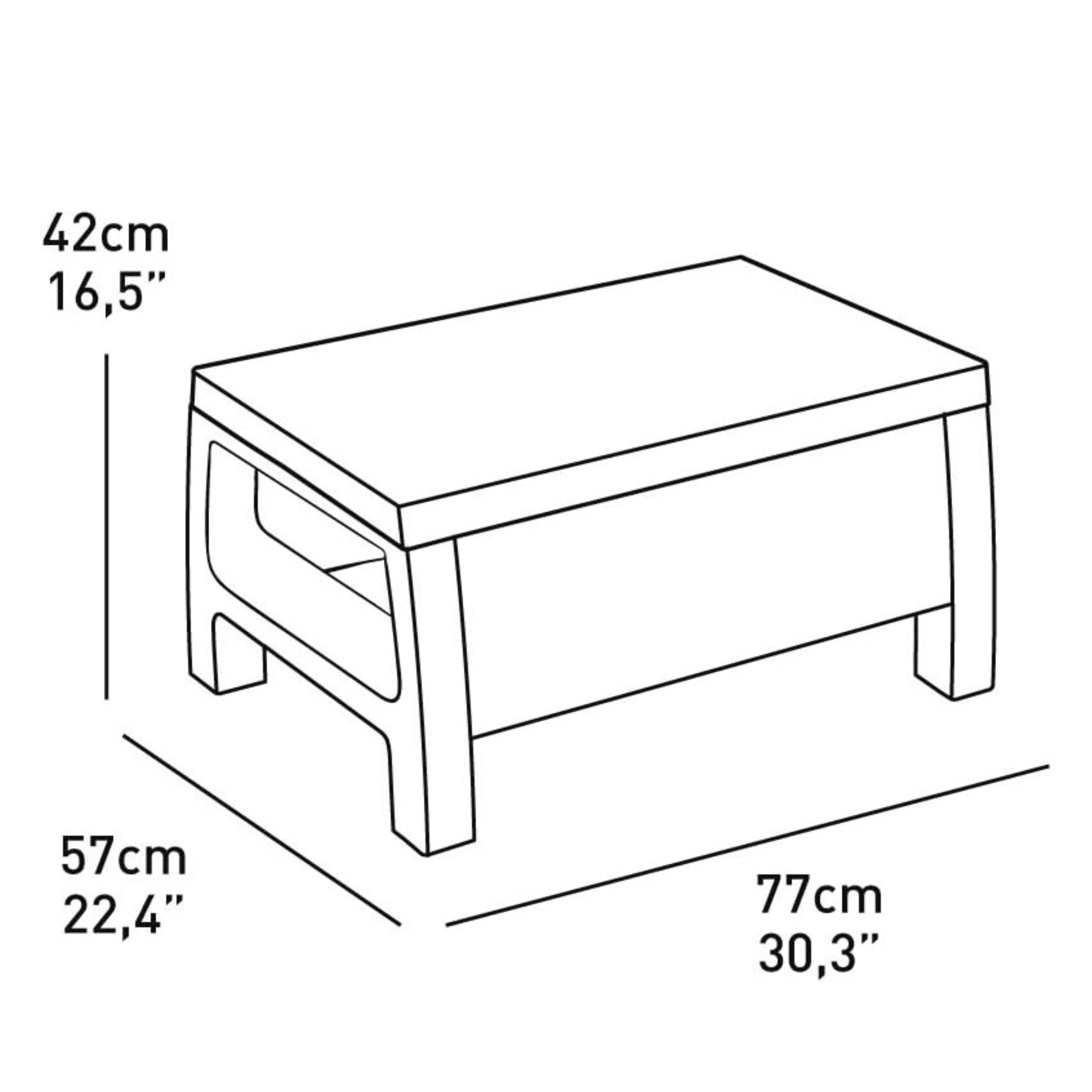 5 Seater Sofa with Center Table Set