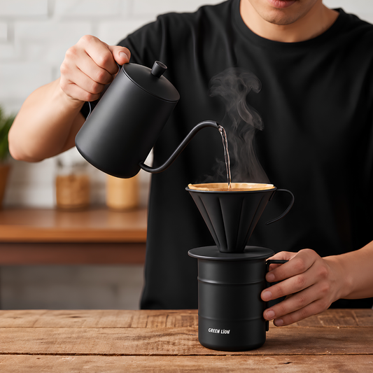 Green Lion V60 Pro 7 IN 1 Coffee Maker Set, Portable Pour Over Coffee Kit