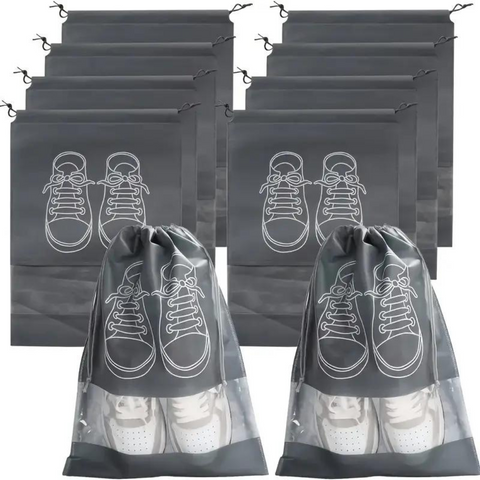1pcs Travel Shoe Storage Bag, Dustproof Drawstring Shoe Organizer Bag