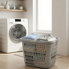 Multipurpose Household Breathable Laundry and Clothes Storage Basket with Handle