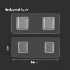 Wall Mounted Transparent Sticky Double Sided Adhesive Hooks
