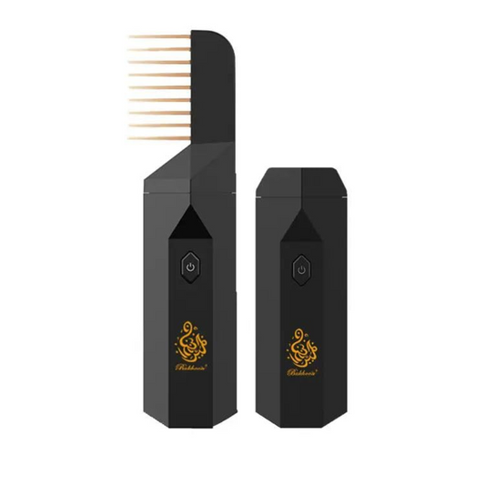 Oud Bakhoan Portable Electric Bakhoor Incense Burner with Hair Brush Comb Head