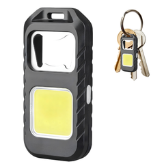 Multifunctional COB Keychain Light with Magnetic Base and Bottle Opener