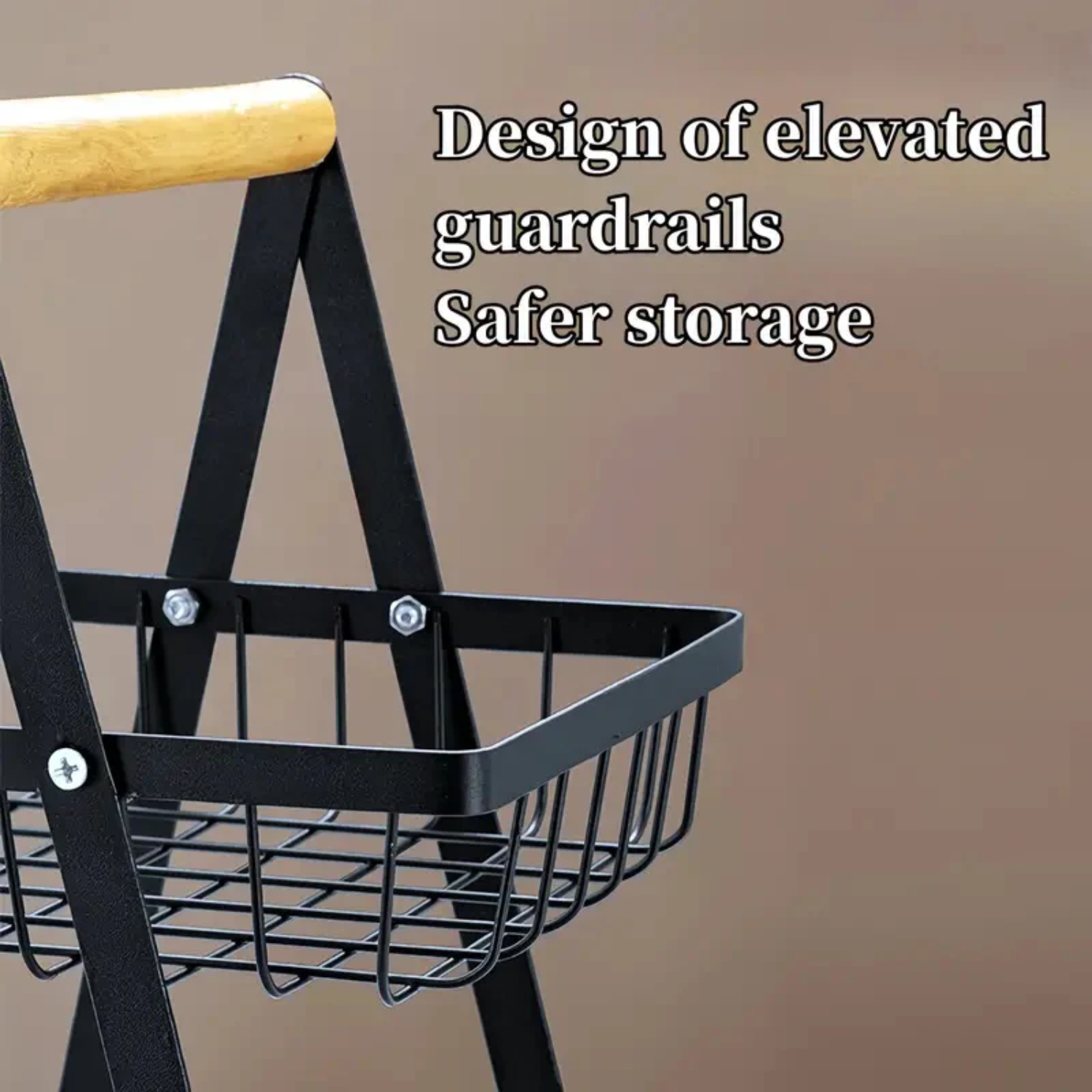 Double Layer Vegetable and Fruits Storage Basket