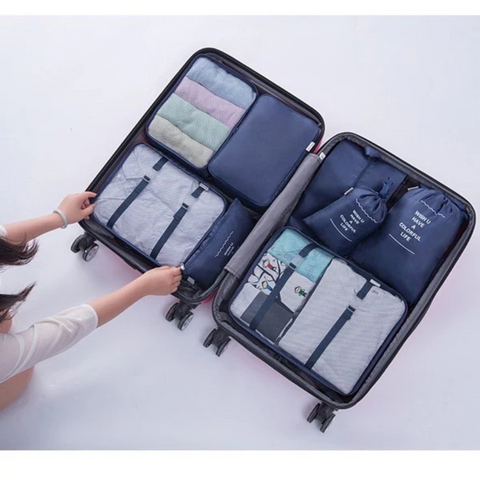 10 pcs/set Luggage & Trolley Packing Organizer Bags for Travelers