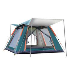 2.1 x 2.1 Meter Automatic Camping Tent with Sun Shade Canopy – Family Size for 3-4 Person